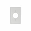 Eaton Cooper Wiring Single Receptacle Wallplate, Ivory