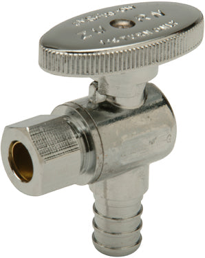LF STR VALVE CHROME 1/2X3/8 BAG