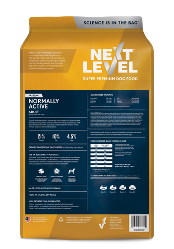 Next Level Super Premium Dog Food vNormally Active