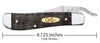 Case Smooth Black Curly Oak Wood RussLock
