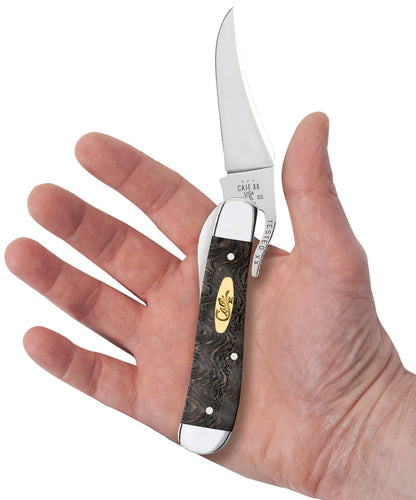 Case Smooth Black Curly Oak Wood RussLock