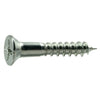 Monster Fastener Zinc Plated Steel Phillips Flat Head Wood Screws