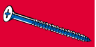 Midwest Fastener Phillips Flat Head Masonry Screws Blue Ruspert