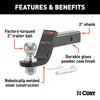 Curt Loaded Ball Mount with 2 Ball, Imported (2 Shank, 7,500 lbs., 4 Drop)