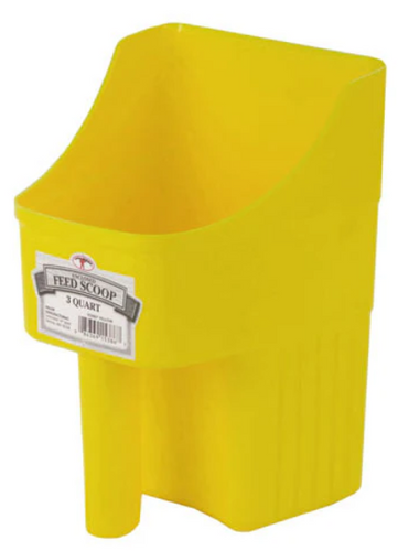 Miller Plastic 3 Quart Enclosed Feed Scoop