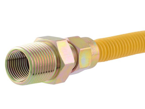 Eastman 3/8 in. OD ArmorBoost™ EFV Gas Connector - MIP x MIP