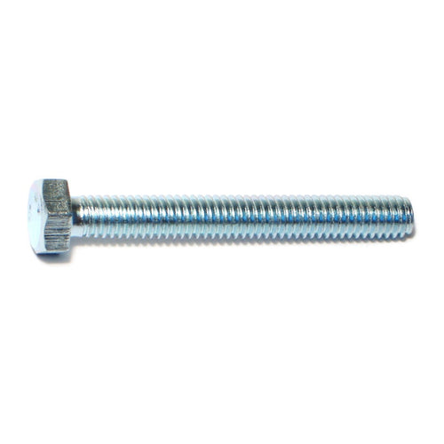 Monster Fastener Zinc Plated Steel Coarse Full Thread Hex Head Tap Bolts