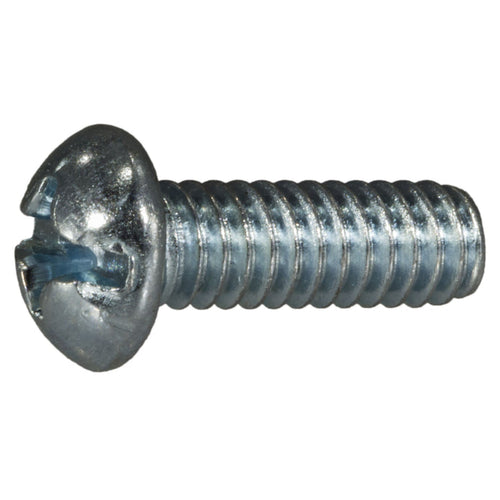 Monster Fastener Zinc Plated Steel Coarse Thread Combo Round Head Machine Screws