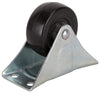 ProSource Rigid Caster 2-1/2 Dia Rubber Wheel Black 130 lb Steel Housing Material