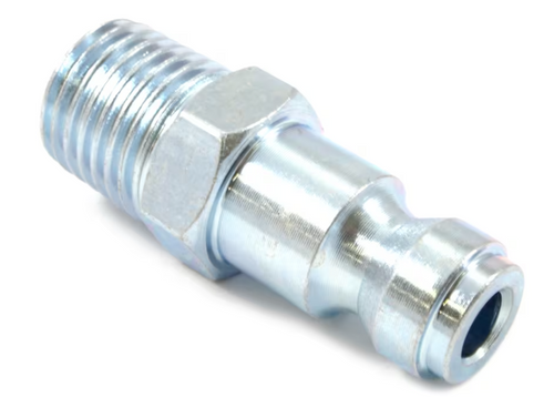 Forney Industries, Inc. Tru-Flate Style Plug, 1/4 in x 1/4 in MNPT, 2-Pack