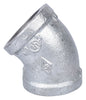 ProSource Pipe Elbow Threaded 45 deg Angle 40 Schedule 300 psi Pressure