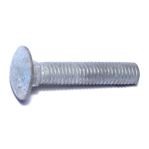 Monster Fastener Hot Dip Galvanized Grade 2 / A307 Steel Coarse Thread Carriage Bolts