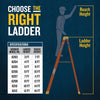 Werner 8ft Type IA Fiberglass Step Ladder 6208