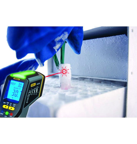 General Tools 8:1 Scanning Infrared Thermometer with Tricolor Light Panel