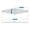 National Hardware Heavy Strap Hinge 6