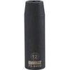 Metric Deep Impact Socket, 6-Point, Black Oxide, 1/2-In. Drive, 12mm